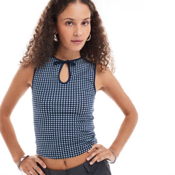 Motel Rocks Gingham Top - Picture 1 of 4